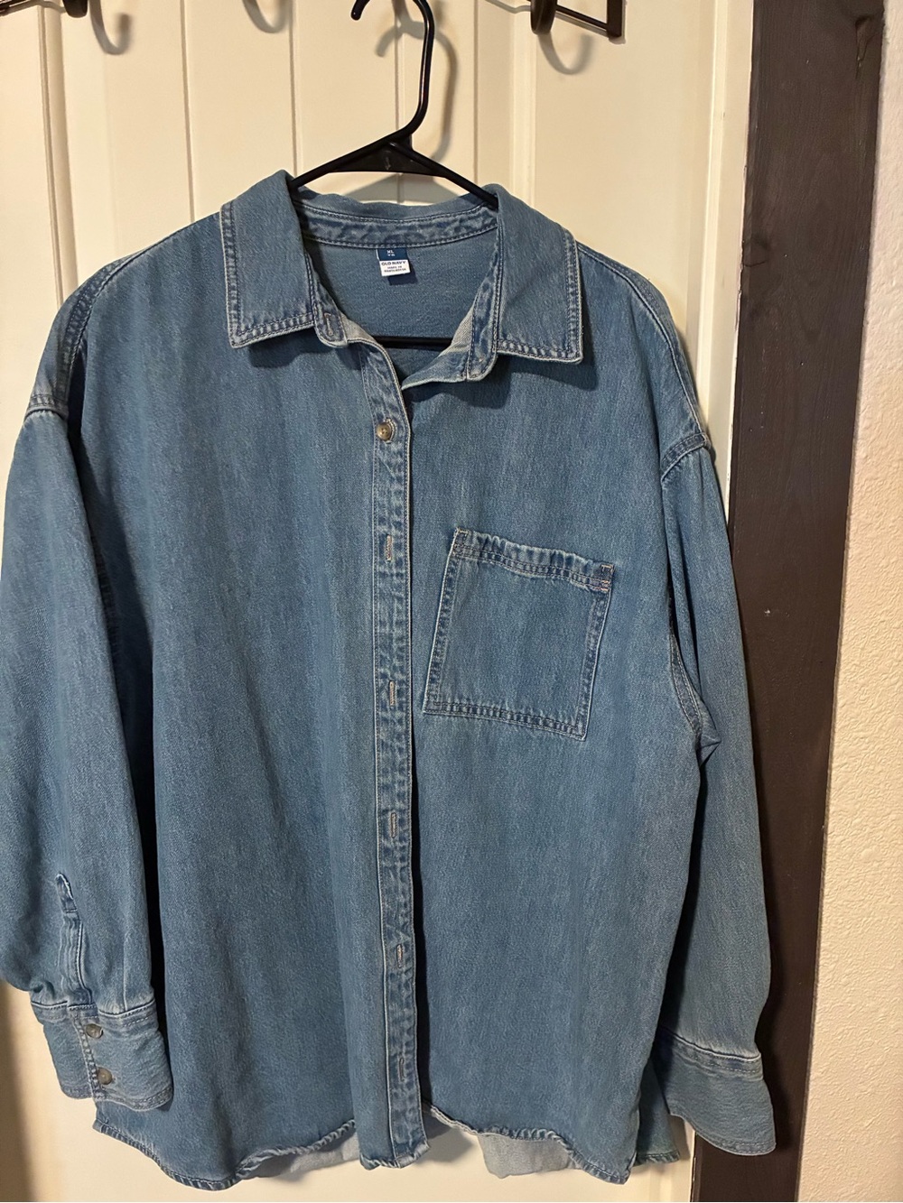 Old Navy Light Blue Denim Shirt Jacket